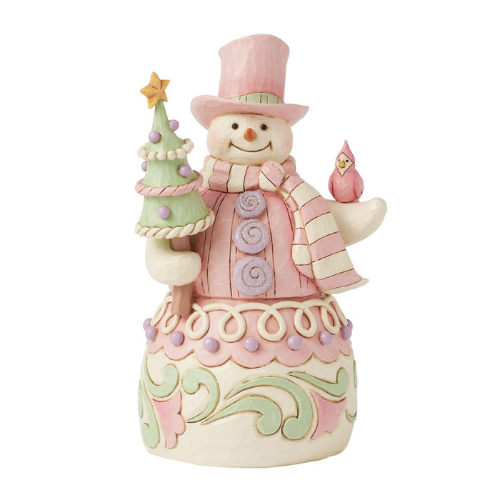 Pastel Winter Wonder's - Heartwood Sweets Snowman Figurine
