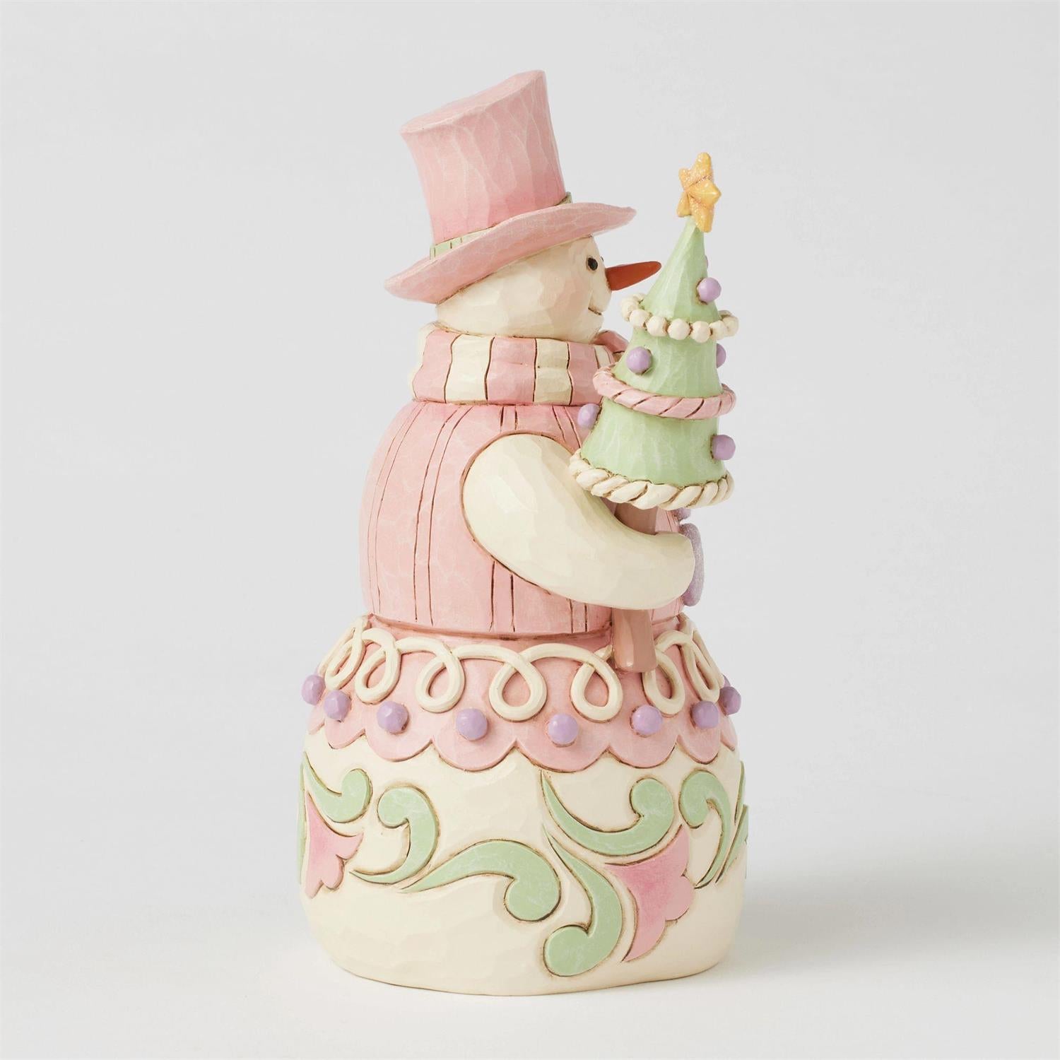 Pastel Winter Wonder's - Heartwood Sweets Snowman Figurine - Country N More Gifts