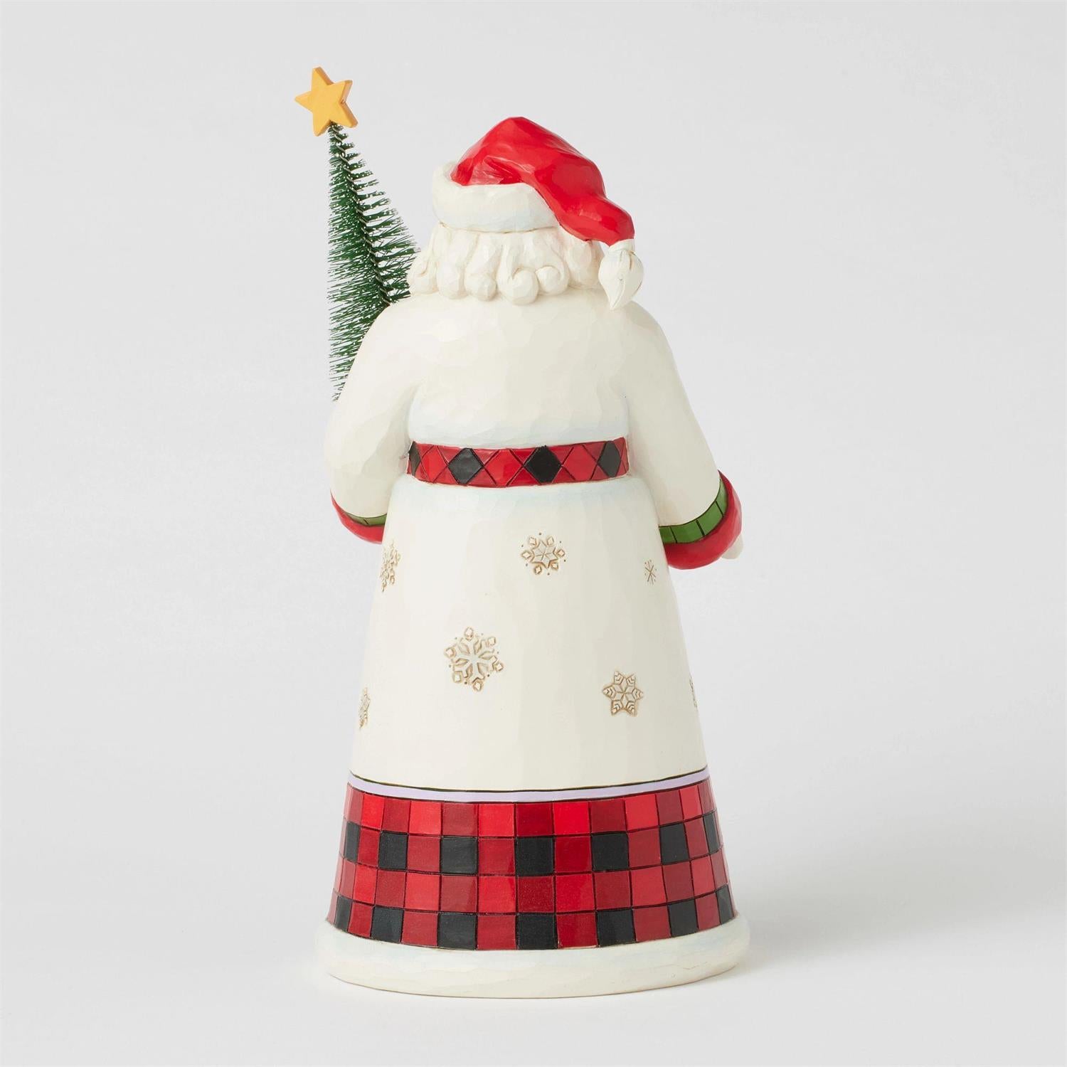 Santa Delivers - Highland Glen Santa with Sisal Tree - Country N More Gifts