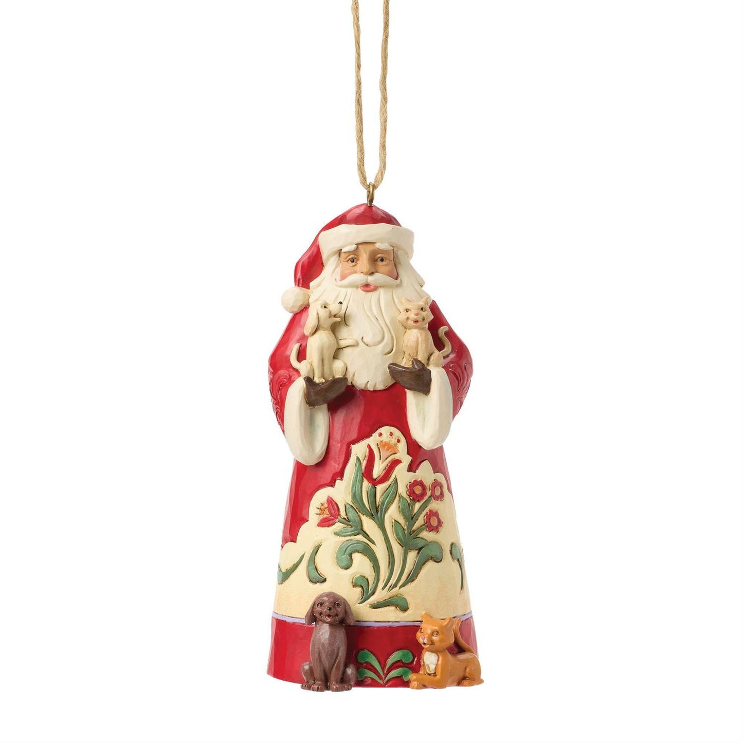 Santa With Pets Ornament - Country N More Gifts