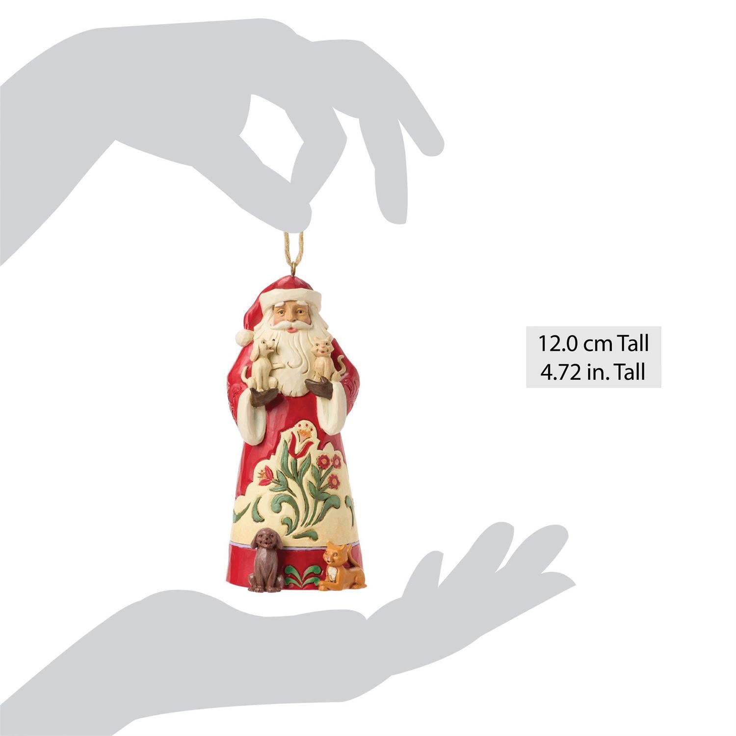 Santa With Pets Ornament - Country N More Gifts