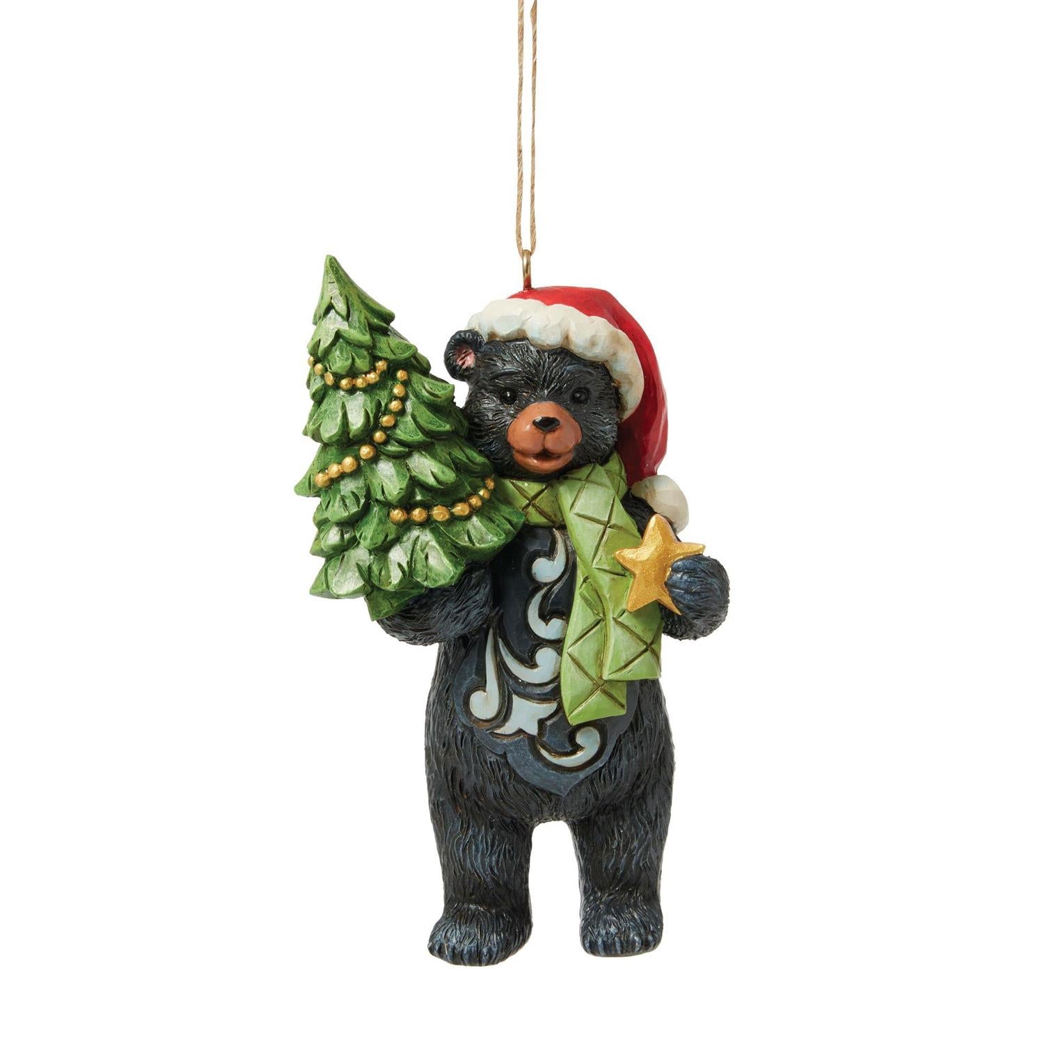 Lodge Black Bear Ornament - Country N More Gifts