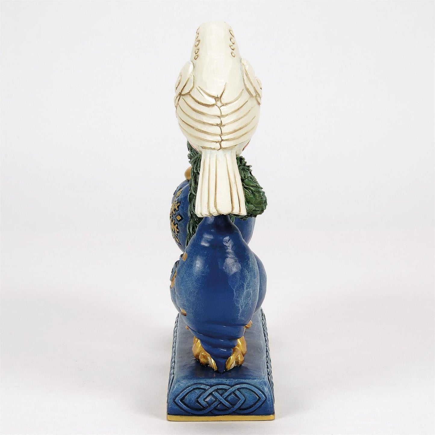 Peaceful Perch - Blue & Gold Hope with Dove Figurine - Country N More Gifts