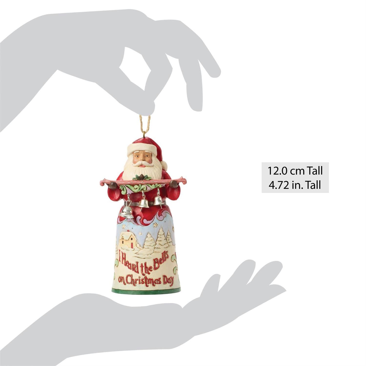 Santa I Heard The Bells Ornament - Country N More Gifts