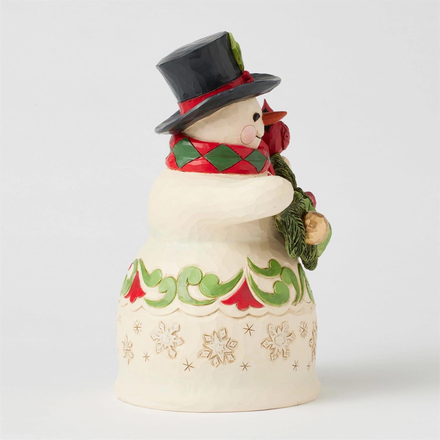 Finishing Touches - Snowman Garland & Cardinal Figurine - Country N More Gifts