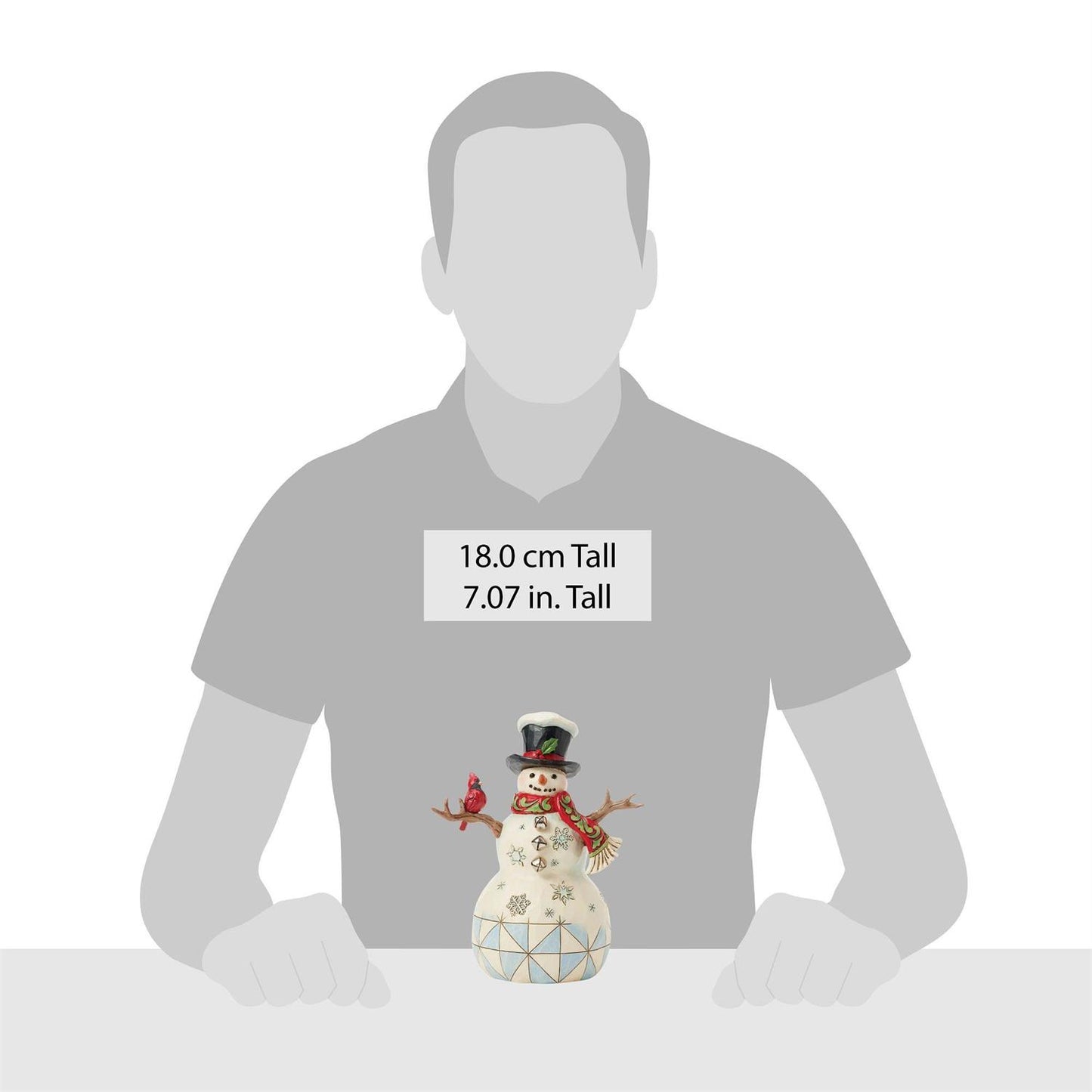 Decembrrr Chill - Snowman with Cardinal & Twig - Country N More Gifts