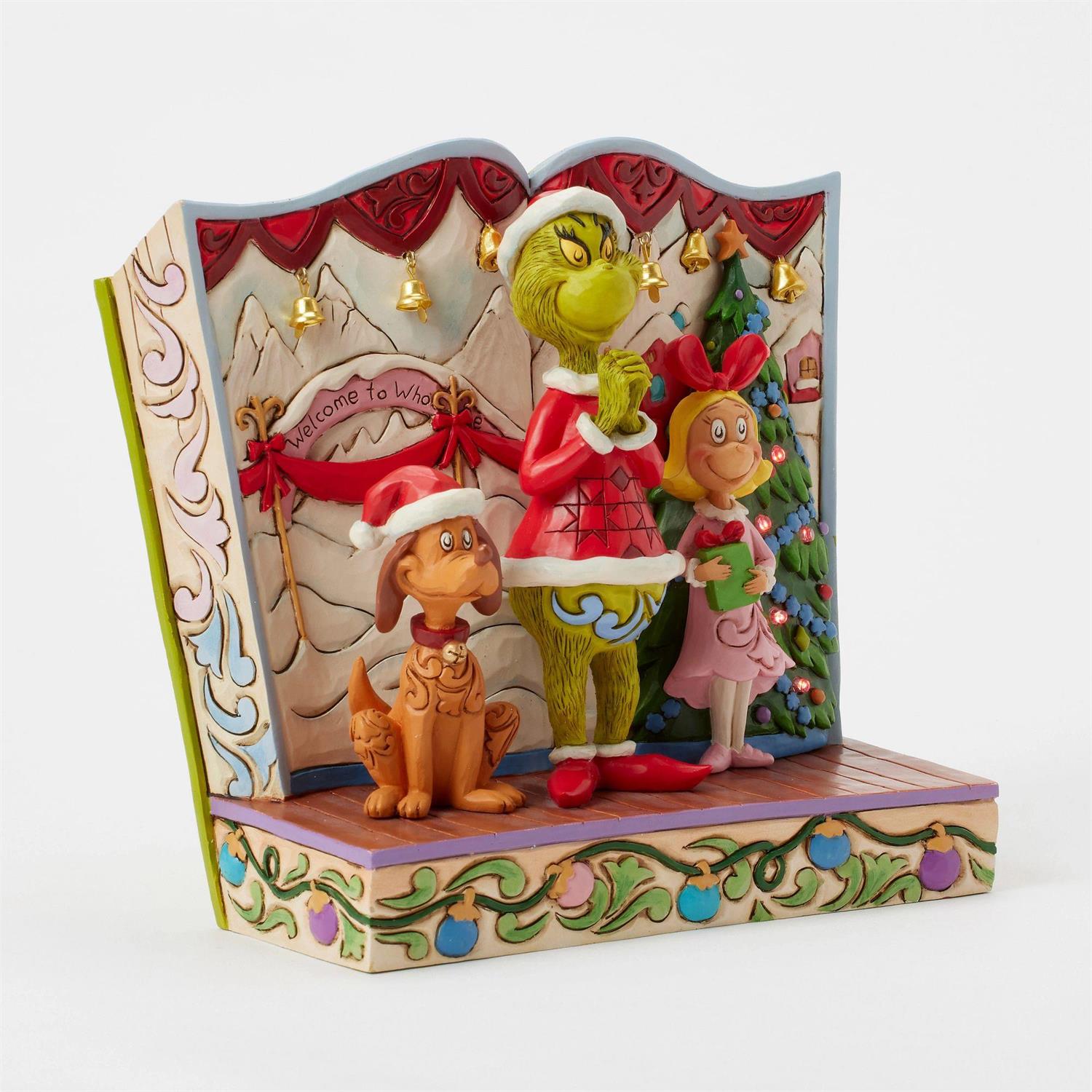 Grinch with Max and Cindy Figurine - Country N More Gifts