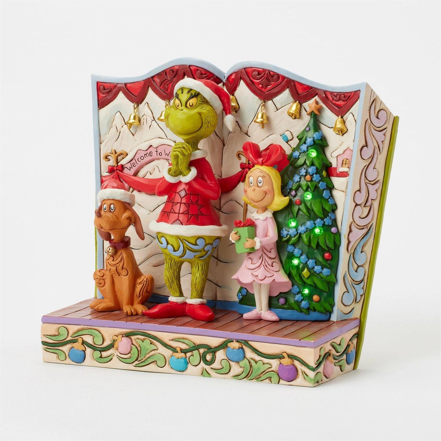 Grinch with Max and Cindy Figurine - Country N More Gifts