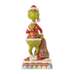 Grinch Eating Gingerbread Figurine - Country N More Gifts