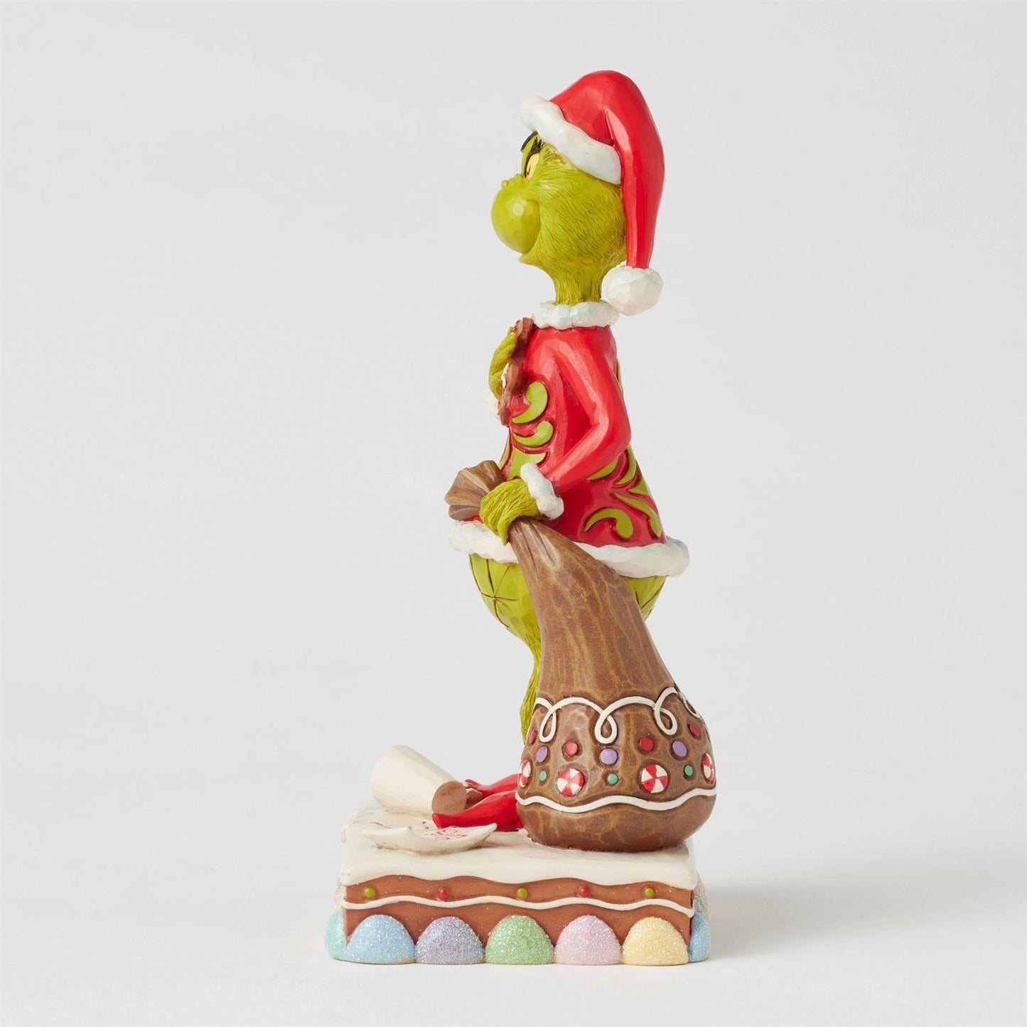 Grinch Eating Gingerbread Figurine - Country N More Gifts