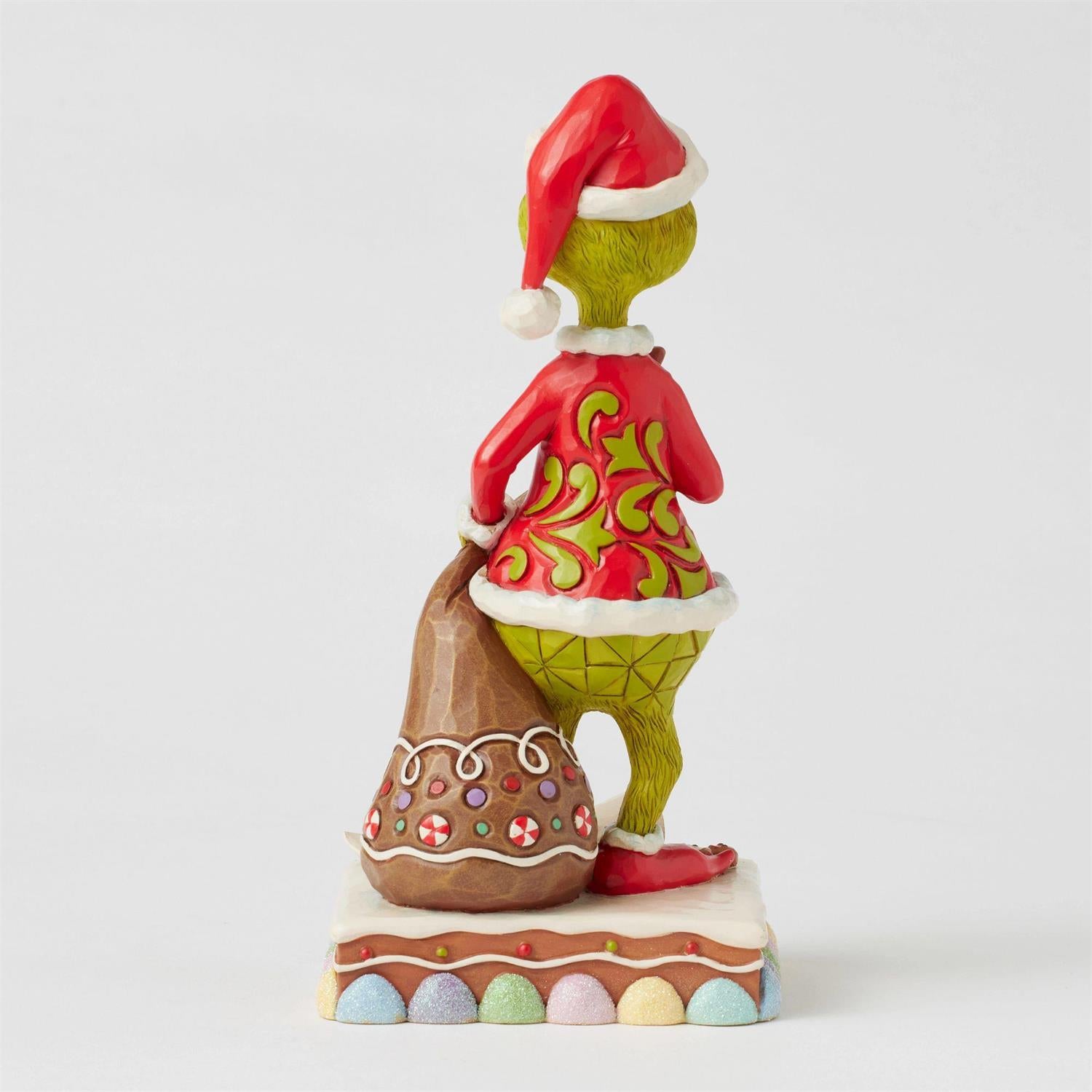 Grinch Eating Gingerbread Figurine - Country N More Gifts