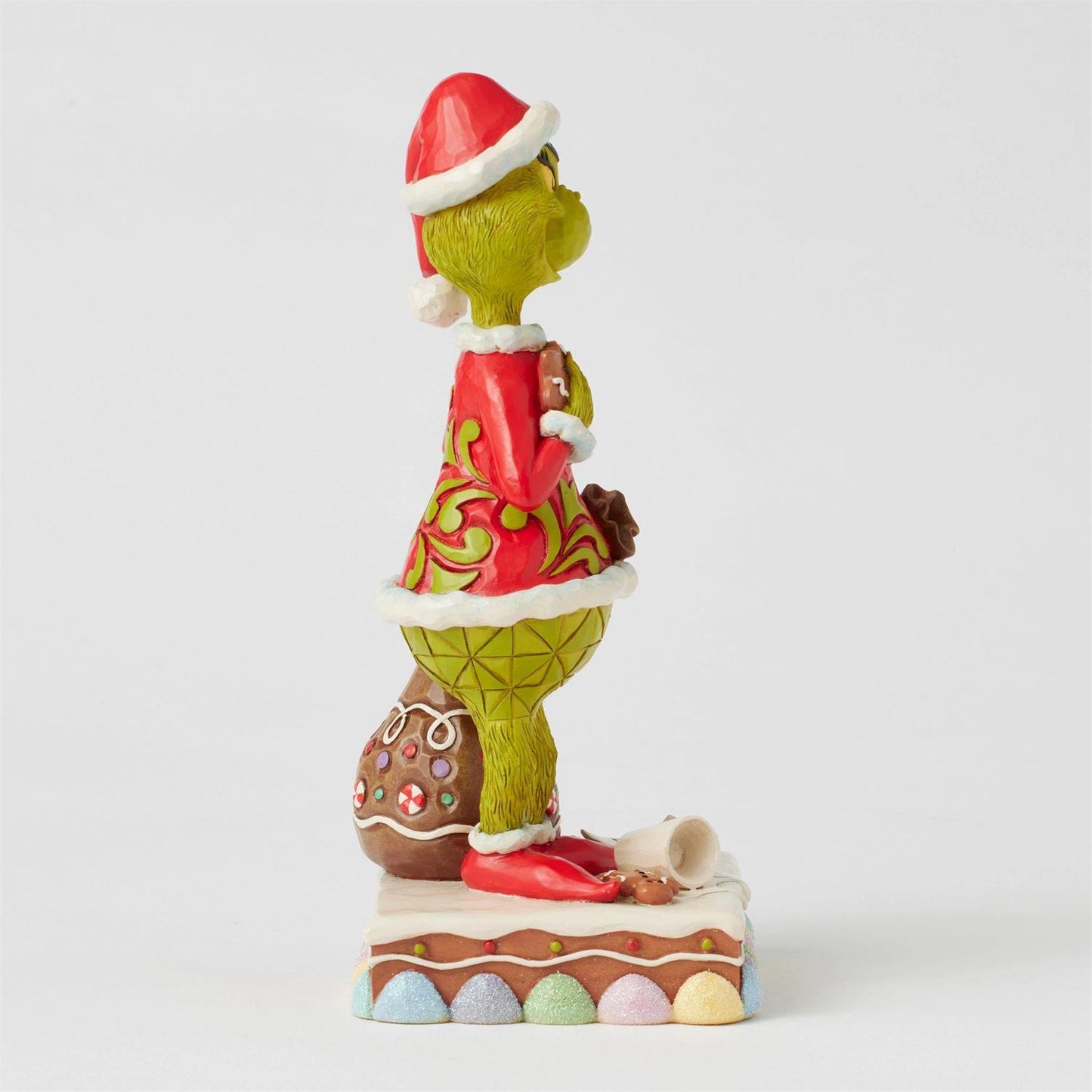 Grinch Eating Gingerbread Figurine - Country N More Gifts