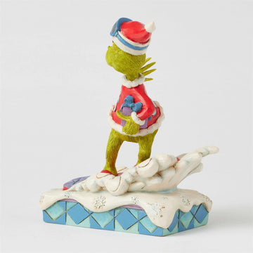 BOX DAMAGE - Grinch Snowboarding Figurine - Country N More Gifts