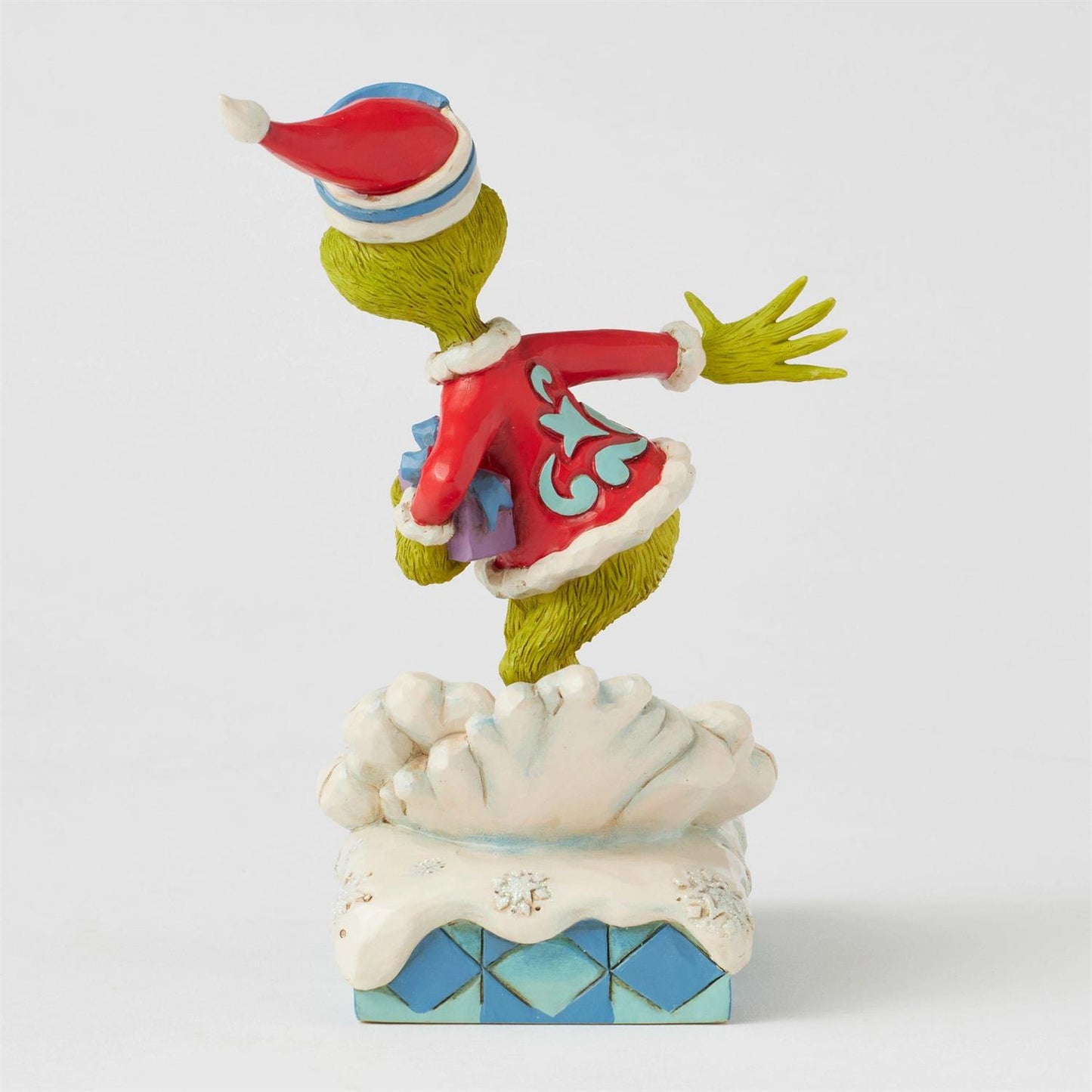 BOX DAMAGE - Grinch Snowboarding Figurine - Country N More Gifts