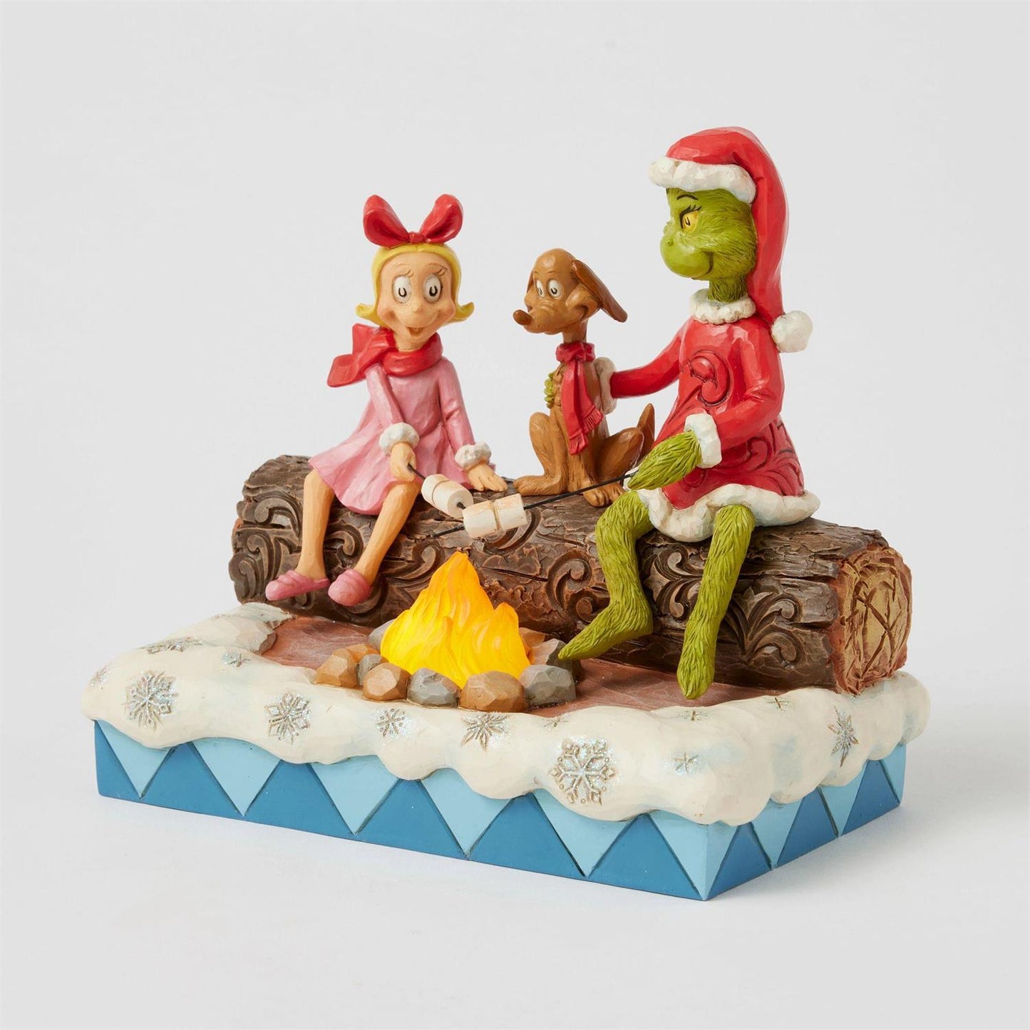 FBA - Grinch, Max, and Cindy Roasting Marshmallows - Country N More Gifts