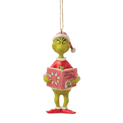 Grinch with Book Ornament - Country N More Gifts