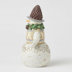 Looking Just Pine - Woodland Snowman Pinecone Hat Figurine - Country N More Gifts