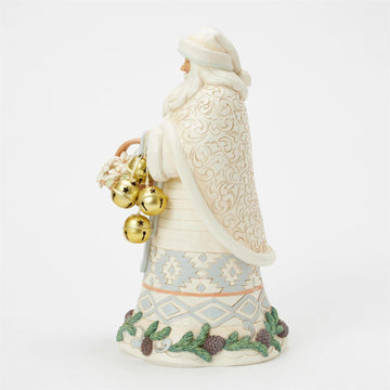 Ringing in the Season - Woodland Santa with Basket and Bells Figurine - Country N More Gifts