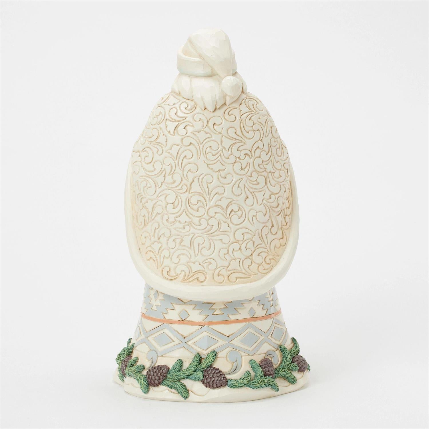 Ringing in the Season - Woodland Santa with Basket and Bells Figurine - Country N More Gifts