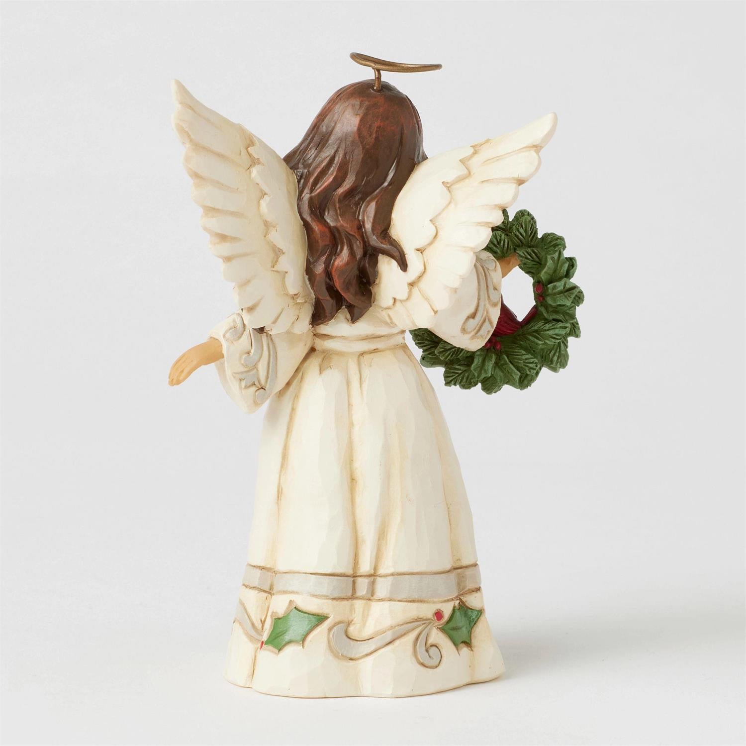 BOX DAMAGE - Winters Song - Woodland Angel with Cardinal Figurine - Country N More Gifts