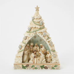 Tree of Holy Light - Woodland Tree Nativity Diorama - Country N More Gifts