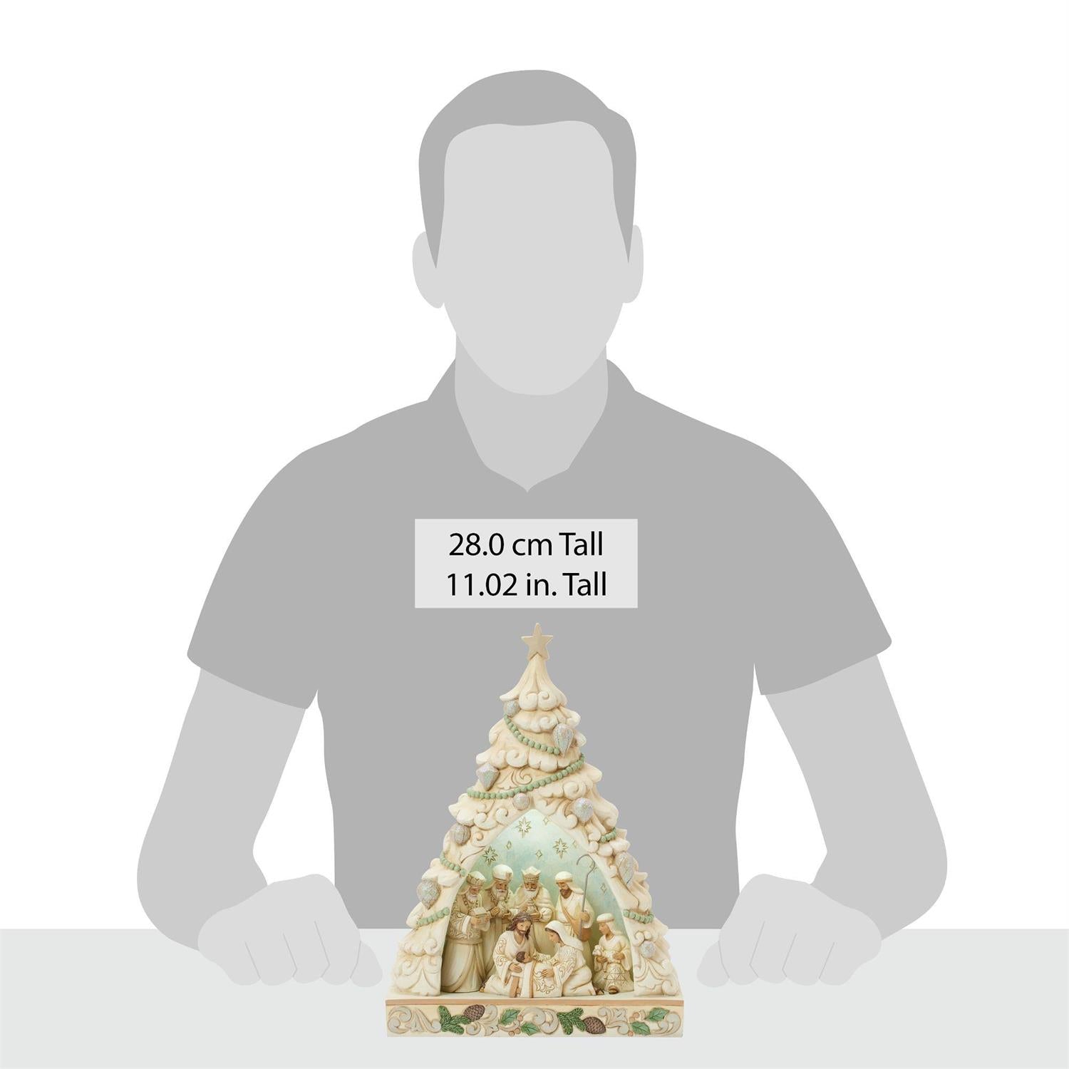 Tree of Holy Light - Woodland Tree Nativity Diorama - Country N More Gifts