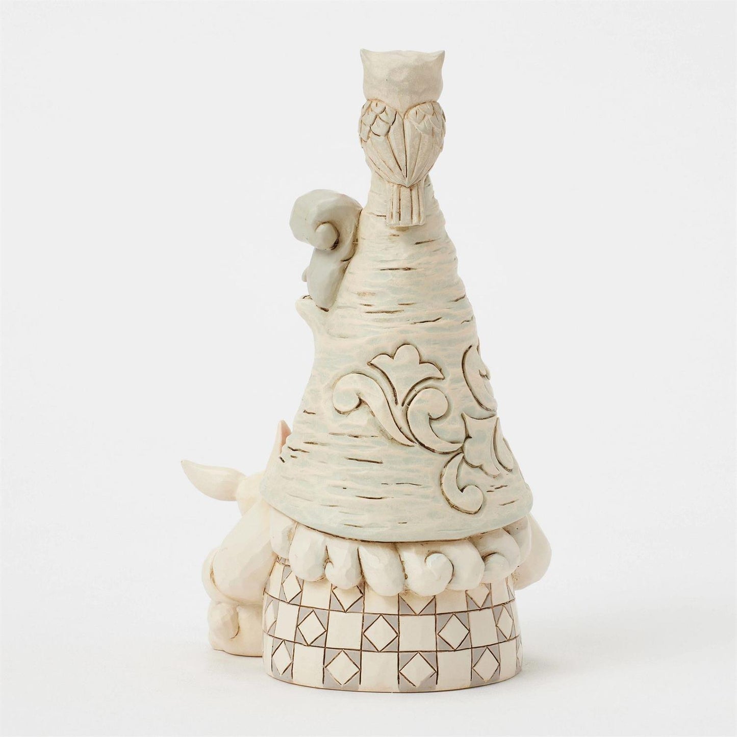 Gnome of the Winter Woods - Woodland Gnome with Animals Figurine - Country N More Gifts