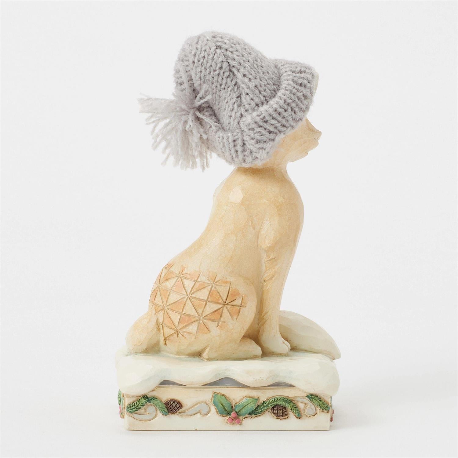 Foxy Festive Spirit - Woodland Fox with Knit Hat Figurine - Country N More Gifts