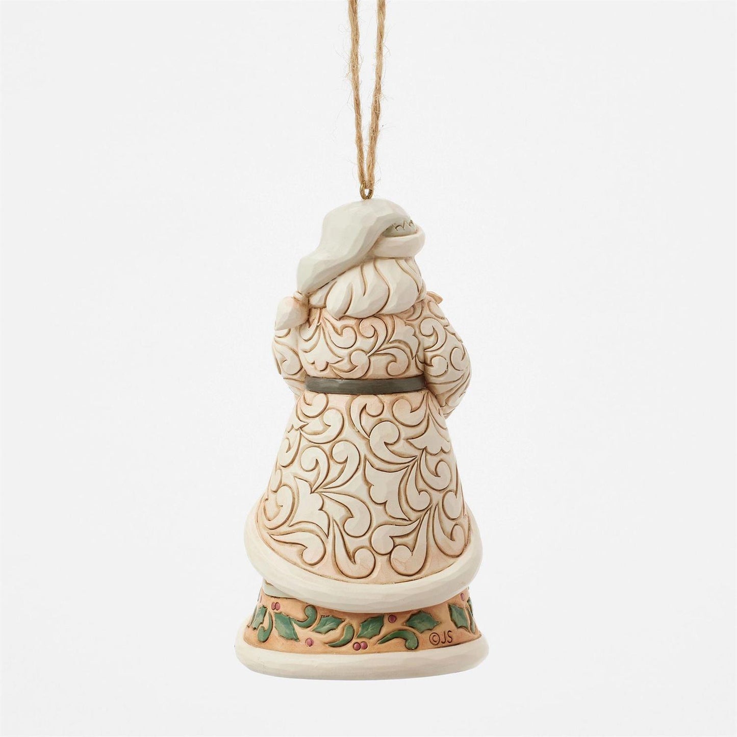 Woodland Santa Holding Fawn Ornament - Country N More Gifts