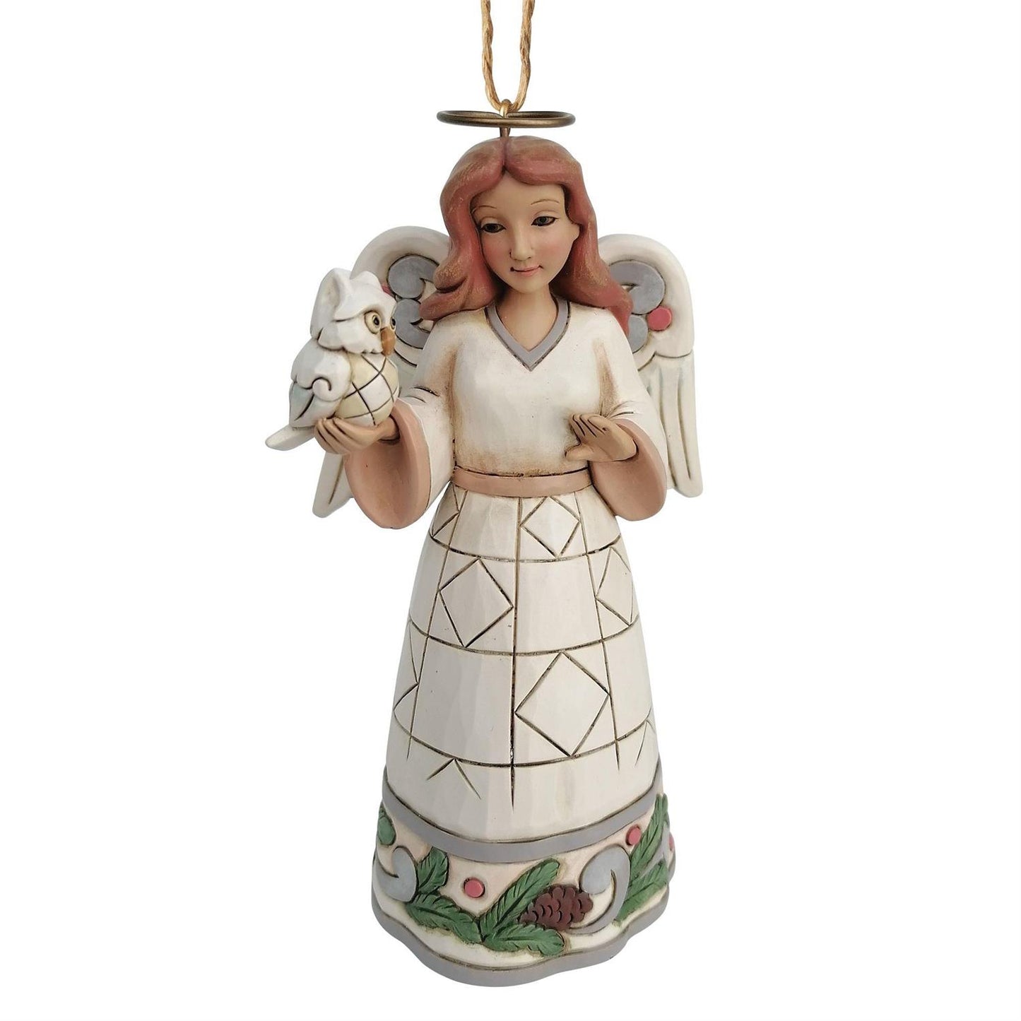 Woodland Angel with Owl Ornament - Country N More Gifts