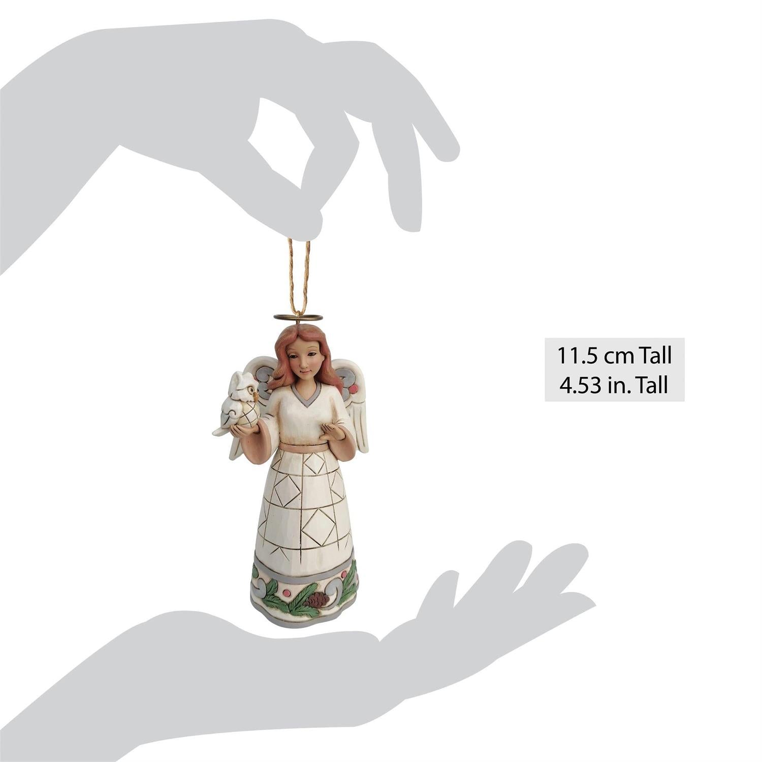 Woodland Angel with Owl Ornament - Country N More Gifts