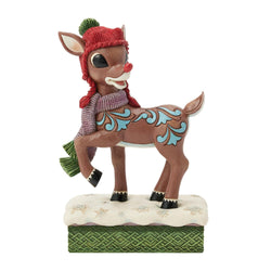 Rudolph with Knit Hat - Country N More Gifts