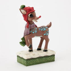 Rudolph with Knit Hat - Country N More Gifts