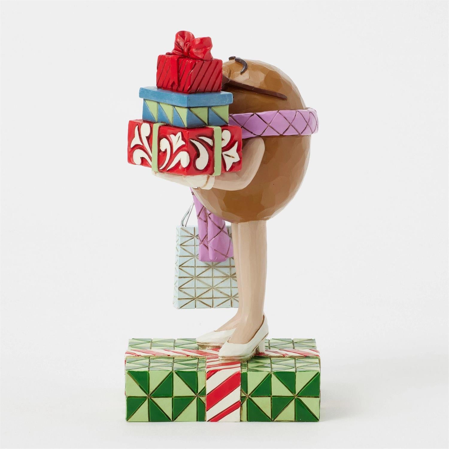 Festive Favorites - M&M'S Brown Character with Presents - Country N More Gifts