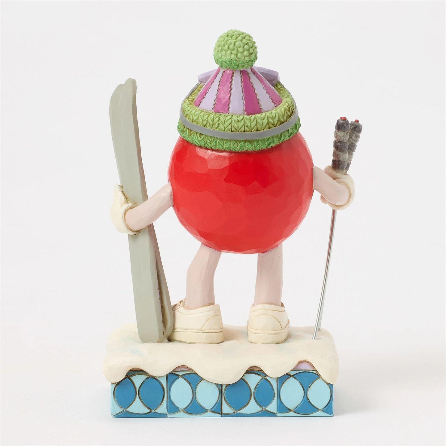 Skiing into the Holidays - M&M'S Red Character with Skis - Country N More Gifts