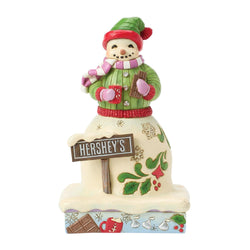 Chocolaty Cheer - Snowman with Hershey Sign - Country N More Gifts