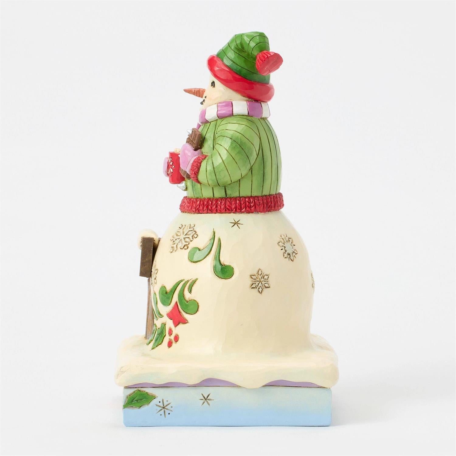 Chocolaty Cheer - Snowman with Hershey Sign - Country N More Gifts