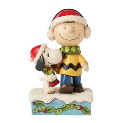 Bundled in Friendship - Charlie & Snoopy Wearing Scarf - Country N More Gifts