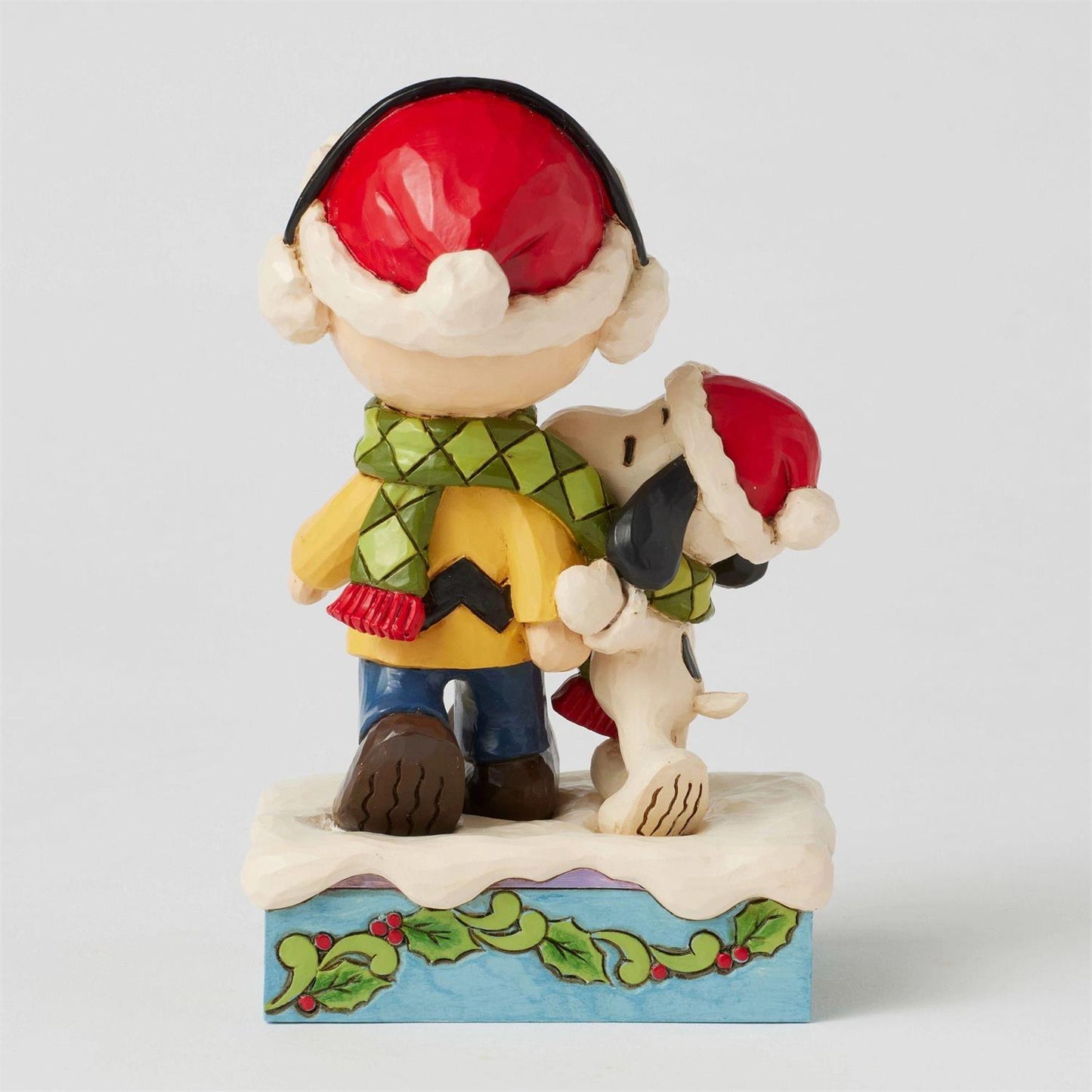 BOX DAMAGED - Bundled in Friendship - Charlie & Snoopy Wearing Scarf - Country N More Gifts