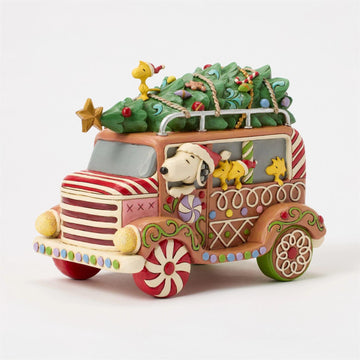 Gingerbread Joyride - Peanuts Gingerbread Van - Country N More Gifts