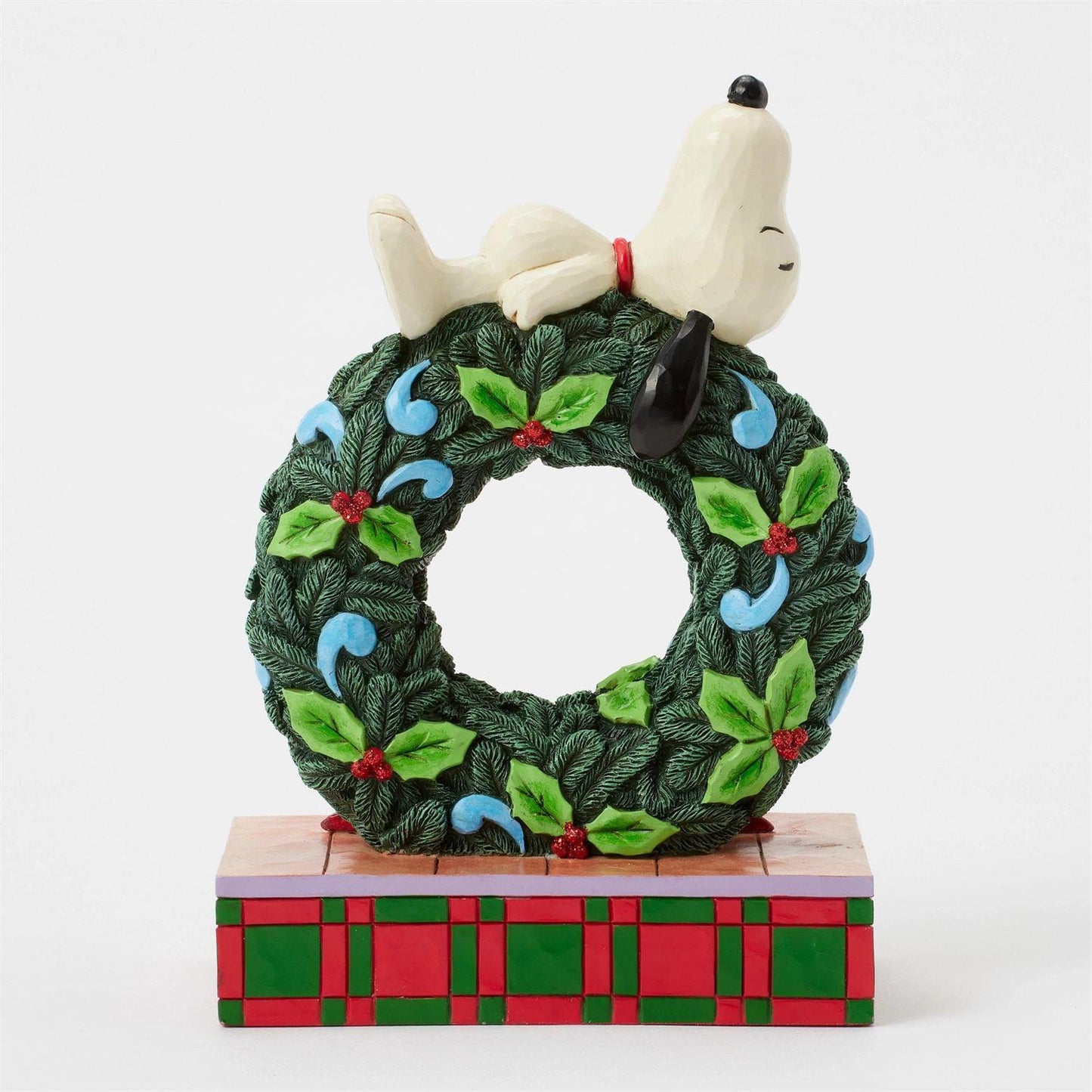 Happy Holiday Dreams - Snoopy Sleeping on LED Wreath - Country N More Gifts