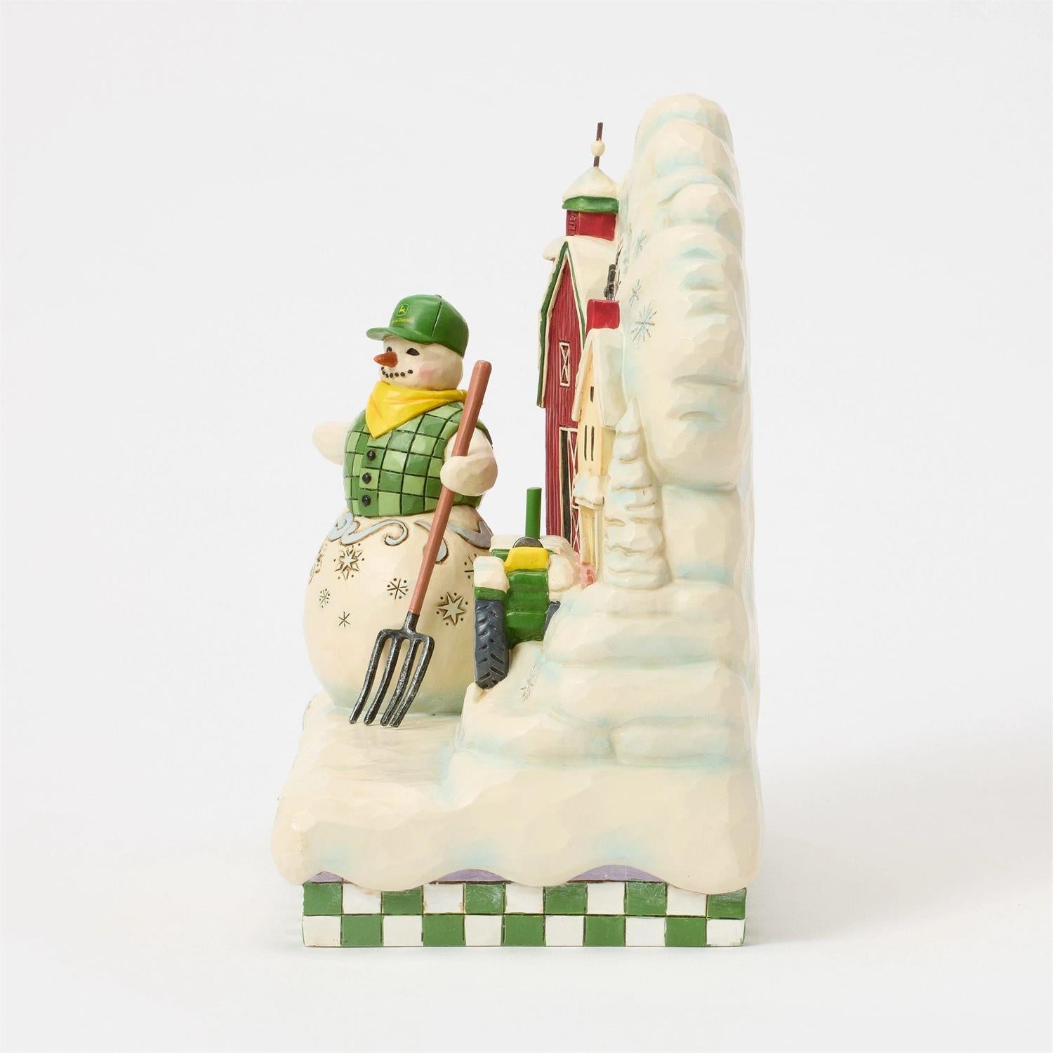 A Deere Scene - Snowman Layered Scene - Country N More Gifts