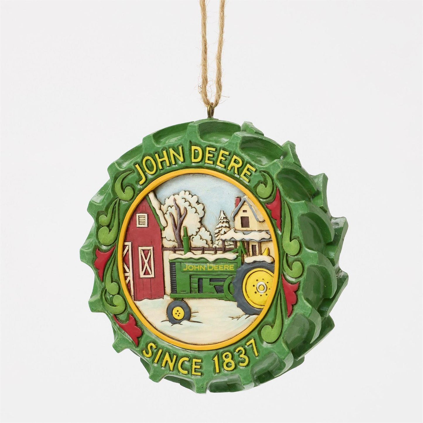 Tractor Tire with Scene Ornament - Country N More Gifts