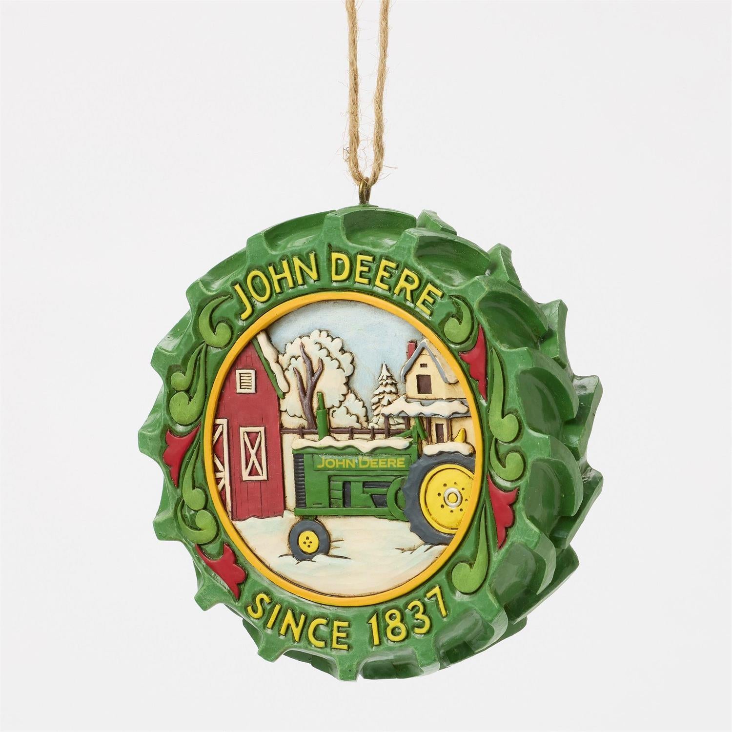 Tractor Tire with Scene Ornament - Country N More Gifts