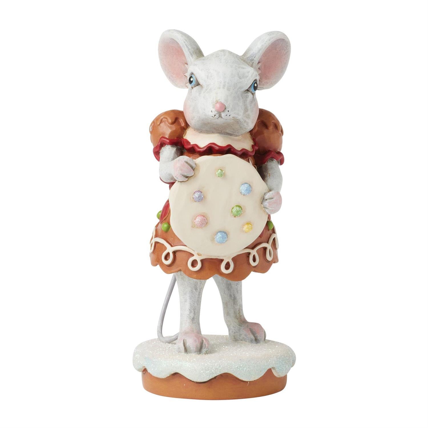 Sugar and Spice Make Christmas So Nice - Gingerbread Mouse Girl Figurine - Country N More Gifts