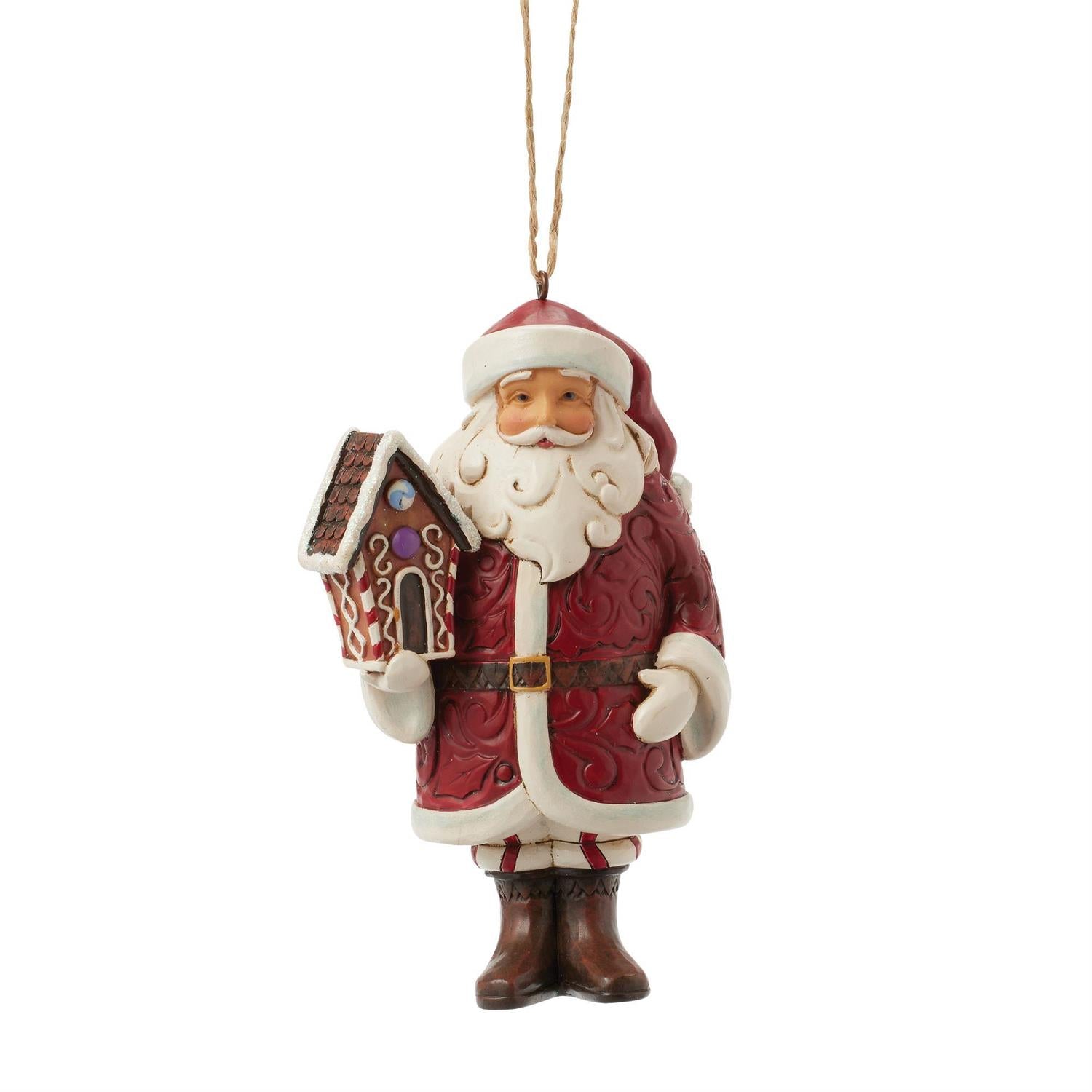 Gingerbread Santa Ornament - Country N More Gifts