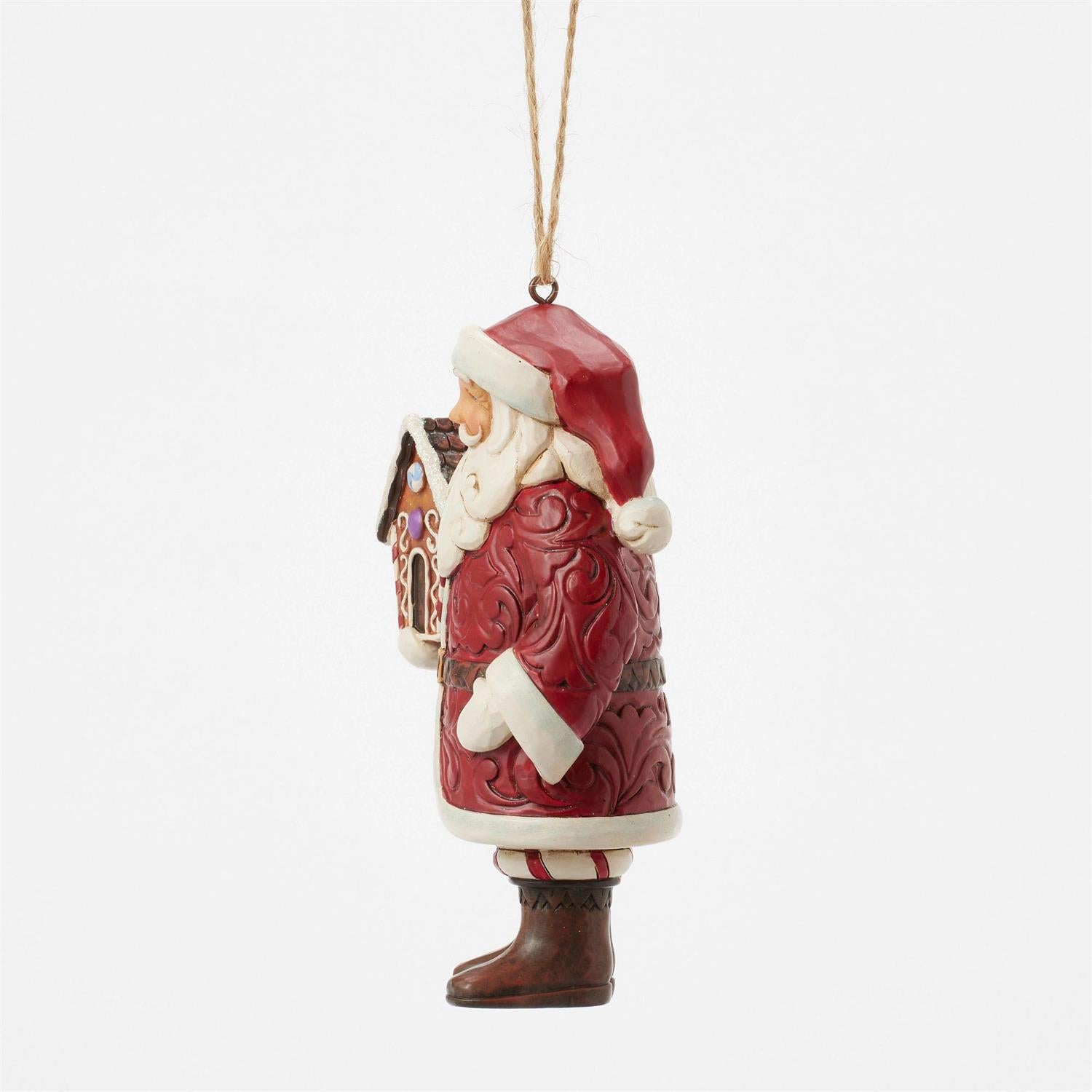 Gingerbread Santa Ornament - Country N More Gifts
