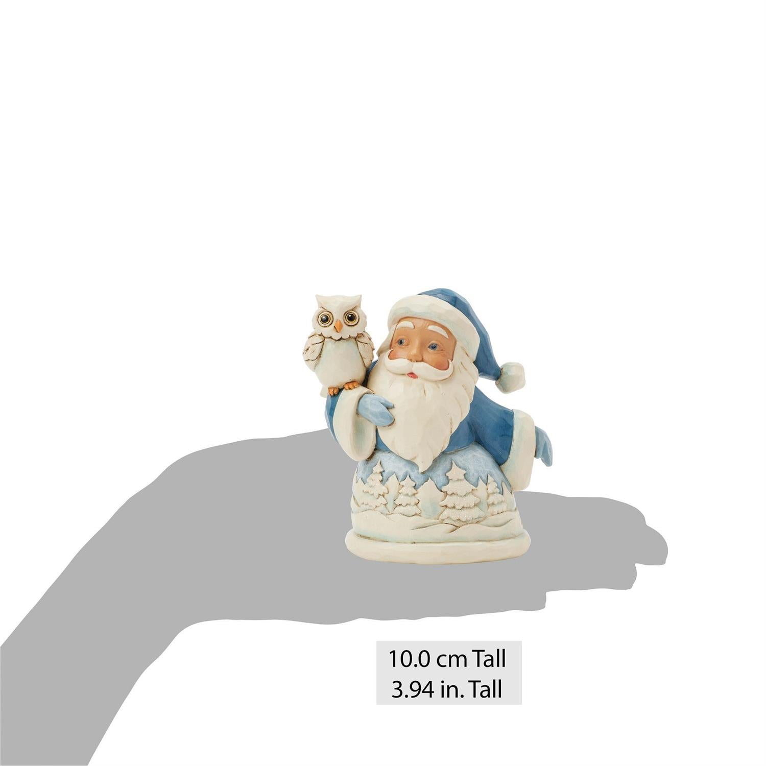 Blue Santa with Owl Mini - Country N More Gifts