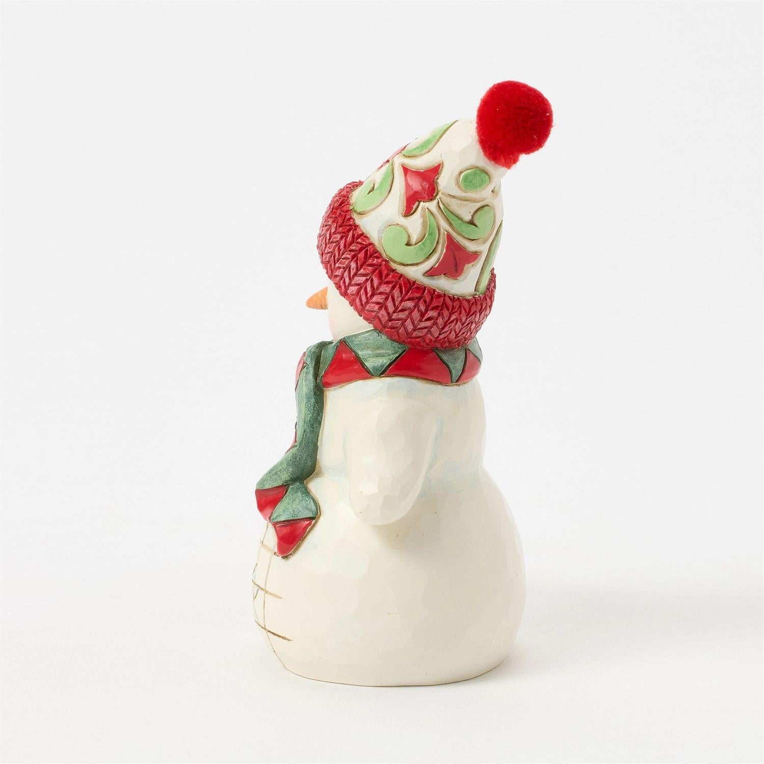 BOX DAMAGE - Up to Snow Good - Snowman with Dog & Scarf Pint - Country N More Gifts