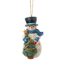 Snowman with Tree Ornament - Country N More Gifts
